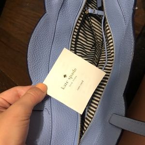 Kate Spade Blue Scalloped Purse Tote